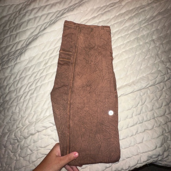 Lululemon leggings blue pair size 12, brown pair size 6 - Picture 5 of 6